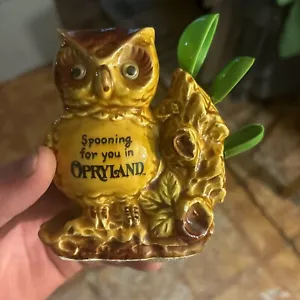 Gufo Misuratore Cucchiai Porta E Anello, Cucchiaio Per Te In Opryland Con 3 Cucchiai - Foto 1 di 10