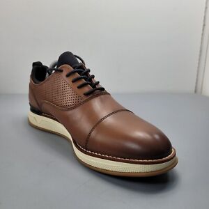 Vince Camuto Mens 9 Dress Shoes Brown Edwyn Wingtip Oxfords Leather Lace Up 
