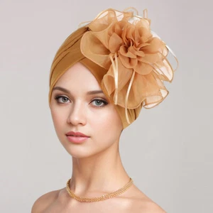 Muslimische Frauen Blume Turban Hijab Chemo Kappe Mütze Haube Halstuch Kopftuch Bandana Neu - Bild 1 von 41