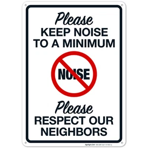Keep Noise To A Minimum Sign, - Picture 1 of 86