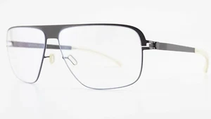 Gafas MYKITA BERLIN Nº1 TILL 59-13 140 006 gris oscuro mate acero inoxidable piloto NOS - Imagen 1 de 10