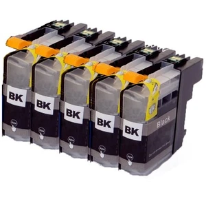 5x XL Schwarz Druckerpatronen mit CHIP kompatibel zu Brother LC223 BK C Y M - Bild 1 von 1