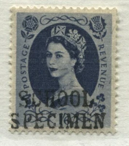 QEII 1/6d Wilding overprinted SCHOOL SPECIMEN mint no gum - Picture 1 of 1