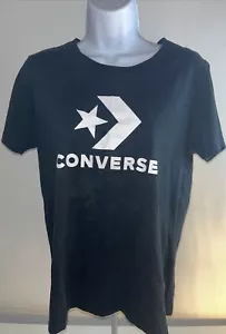 Women’s Black Converse T-Shirt - Picture 1 of 4