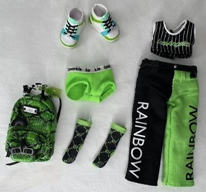 Lotto scarpe Rainbow High Jade Hunter Junior Jr vestito bambola pantaloni pantaloncini - Foto 1 di 5
