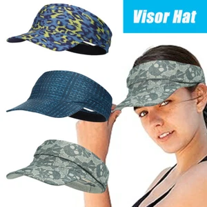 Outdoor Sport Sun Visor Hat Empty Top Adjustable Breathable Running Cap Unisex - Picture 1 of 21