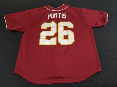 Washington Redskins Baseball Jersey Mens XL Clinton Portis #26 Football VTG NFL Cover