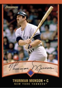 2022 TOPPS TBT 2001 BOWMAN SET 19 CARD NEW YORK YANKEES THURMAN MUNSON #57 - Picture 1 of 1