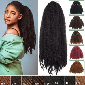 10 g Afro Kinky Twist Dred Bulk 11"" & 18"" 100% morbido come torsione all'uncinetto per capelli umani - Foto 1 di 30