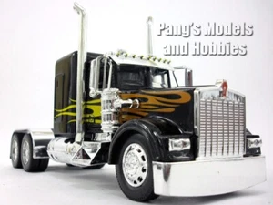 Kenworth W900 Custom Truck Cab 1/32 Scale Diecast Model - BLACK - YELLOW - Picture 1 of 5