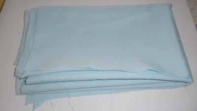 Lightweight Light Blue Polyester Fabric 2 yards 31" length x 44" width - Image 1 of 4