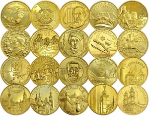 POLAND FULL SET OF 20 COINS 2 ZLOTE 2010 - COMMEMORATIVE UNC - Picture 1 of 2