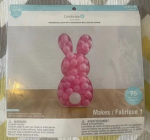 Easter Bunny Shaped Balloon Kit, Pink Bunny - Picture 1 of 7