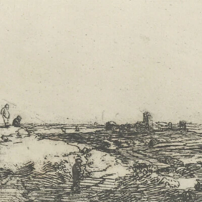 Paysage - gravure d'après Rembrandt XIXème siècle - Photo 1/3