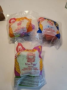 Juguete para bañera Muppet McDonalds Happy Meal Toy 1995 Miss Piggy Gonzo Kermit - Imagen 1 de 2