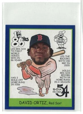 Upper Deck Goudey Mini Blue 2009 David Ortiz Heads Up Boston Red Sox #276 Foto 1 de 2