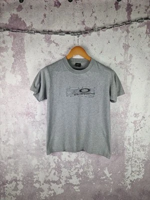 Camiseta Oakley vintage para hombre Y2K exterior logotipo grande software talla S Foto 1 de 4