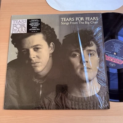 1985 TEARS FOR FEARS Songs From The Big Chair Original 1st Pressing In Shrink! - Image 1 of 4