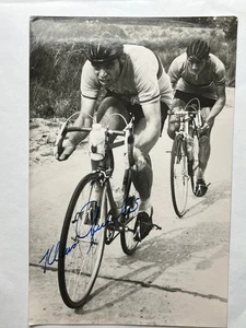 Autograph KLAUS AMPLER (†2016)-Cycling GERMANY-signed Press Photo SV ROWELL - Picture 1 of 2