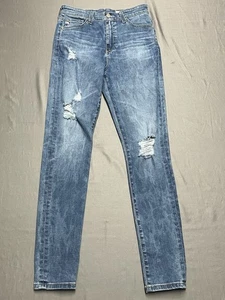 AG Adriano Goldschmied Super High-Rise Mila Skinny Ankle Jeans Size 27 EUC - Picture 1 of 9