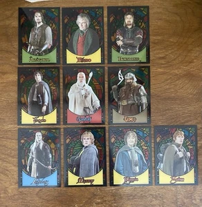 Lord of the Rings Topps Evolution 2006 Stained Glass Set Complete S1-S10 - Picture 1 of 2