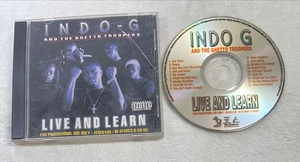 Indo-G Live And Learn 2000 CD PROMO Diamond Thug Money Reality Ghetto Troopers - Imagen 1 de 10