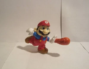 SUPER MARIO BROTHERS MARIO FIRE BALL VINTAGE PVC FIGURE CAKE TOPPER Applause - Picture 1 of 2