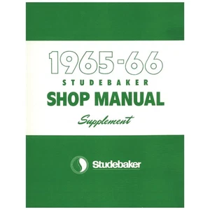 STUDEBAKER 1965-66 Studebaker Shop Manual Supplement - Picture 1 of 1