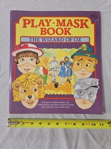 Vintage 1990 Wizard Of Oz Play Mask Book Complete - Imagen 1 de 10