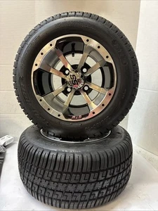Golf Cart GTW 205/50-10 Fusion Tire W/GTW Wheels Qty 2 - Picture 1 of 3