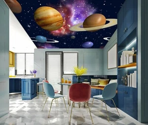 3D Starry Planet NA2203 Ceiling WallPaper Murals Wall Print Decal AJ US Fay - Picture 1 of 5