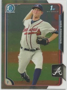 Wes Parsons Atlanta Braves 2015 Bowman Chrome Prospects - Picture 1 of 2