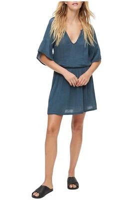 Michael Stars Women's Katelyn Double Gauze Peasant Dress Pebble - Image 1 of 2