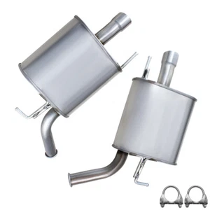 Stainless Steel Pair of Exhaust Muffler fits: 2008 Infiniti G35 3.5L - Picture 1 of 6