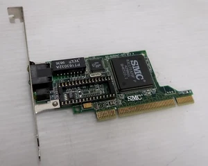 SMC SMC9432TX-F2, 10/100MBs PCI VINTAGE ETHERNET CARD, LAN007 - Imagen 1 de 3