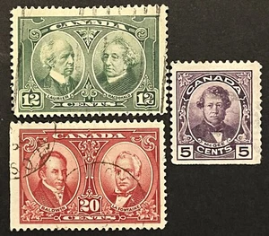 CANADA 1927 SC 146-148. Used. Fathers Of Confederation. - Picture 1 of 1