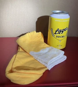 SOCKS - Bioworld Brewing Company Long Lager Beer Socks and Can! Great Gift! - Picture 1 of 6