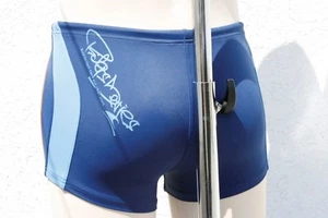 215007-5 C&A Badehose Schwimmhose Badeshorts Bermuda Elastisch Blau in M - Bild 1 von 12