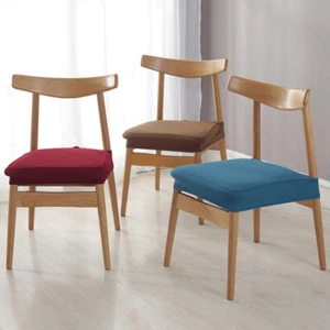 Dining Stretch Chair Seat Covers Jacquard Cushion Slipcovers Protector Removable - Picture 1 of 21