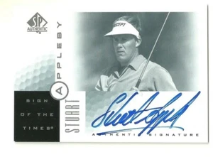 2001 SP AUTHENTIC GOLF - STUART APPLEBY AUTOGRAPH - SIGN OF THE TIMES AUTO - SA - Picture 1 of 2
