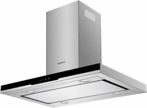 Hoover HDSVI985B A Rated Island Cooker Hood - Stainless Steel / Black Glass - Picture 1 of 1