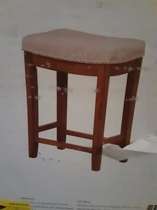 LINON 26" WARREN RUSTIC COUNTER height bar STOOL - Picture 1 of 3