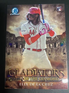 ELLY DE LA CRUZ 2024 BOWMAN CHROME GLADIATORS OF THE DIAMOND ROOKIE RC REDS SP C - Picture 1 of 4