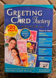 Nova Greeting Card Factory Deluxe Version 9 PC DVD Windows New Retail - Picture 1 of 5