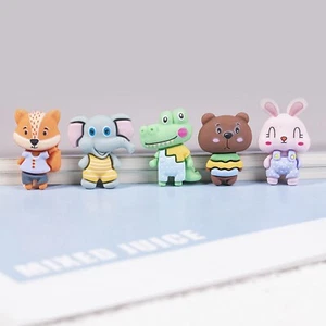 20pcs Flatback Resin Cute Slime Charms Cartoon Animal Cabochons Crafts DIY - Picture 1 of 10
