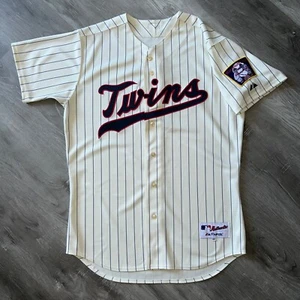 Minnesota Twins Authentic Jersey 48 XL Majestic Cream Alternate Vintage MLB - Picture 1 of 9