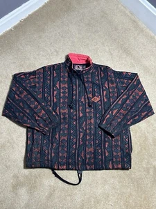 Vintage Gotcha Windbreaker Jacket Mens Small Nylon Anorak Pullover 90s Aztec - Picture 1 of 7