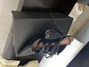 Wittner Handre High Heel Black Nappa Leather Size 38 - Picture 1 of 3