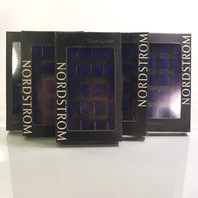 5 PAQUETES Nordstrom TERCIOPELO IMITACIÓN PRE PEGAMENTO CLAVOS TODO EN N; AZUL MARINO (20 PIEZAS CADA UNO Foto 1 de 3