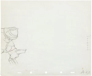 1939/1940 WALT DISNEY'S PINOCCHIO ORIGINAL PRODUCTION DRAWING ANIMATION ART PAGE - Picture 1 of 1
